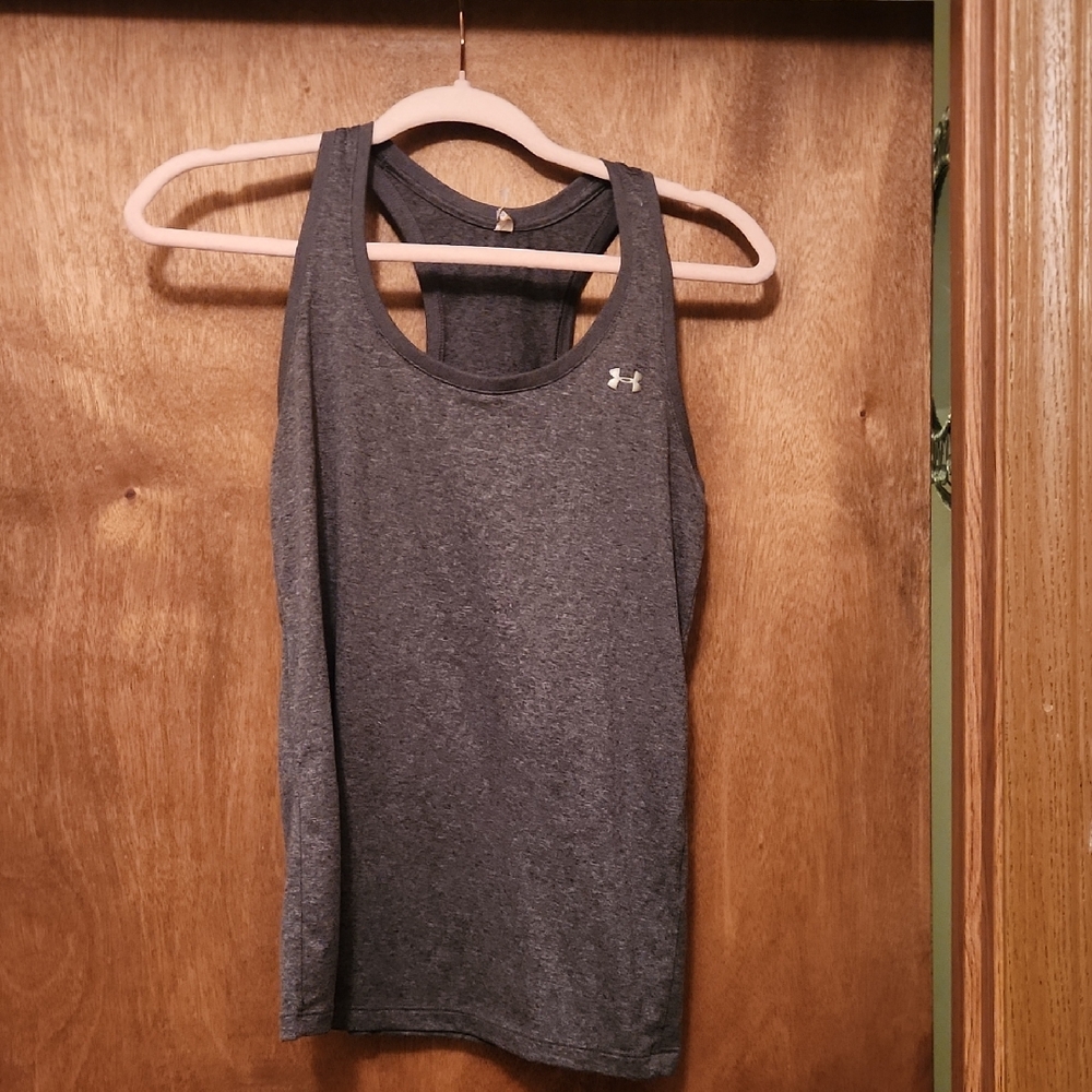 Under Armour Charcoal Racerback Heat Gear Tank Size XS